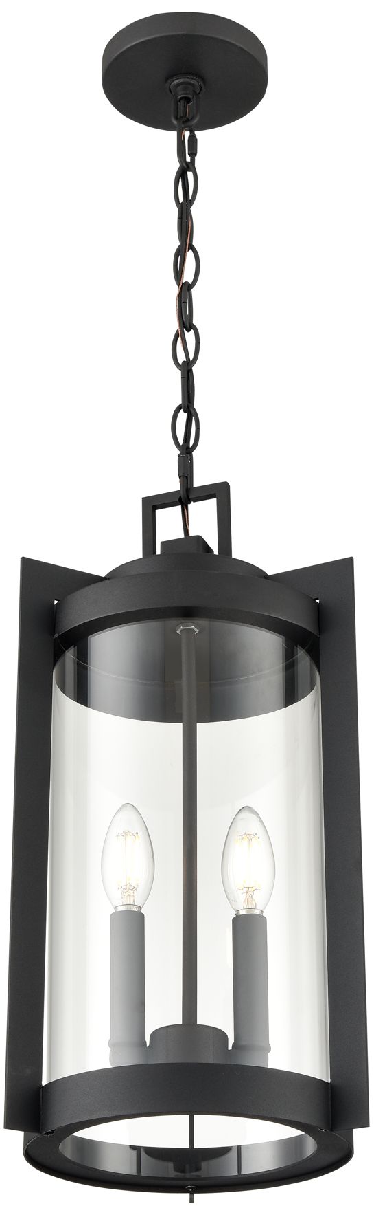 Thumbnail4 of Millennium Ellway Outdoor Hanging Lantern Textured Black more views