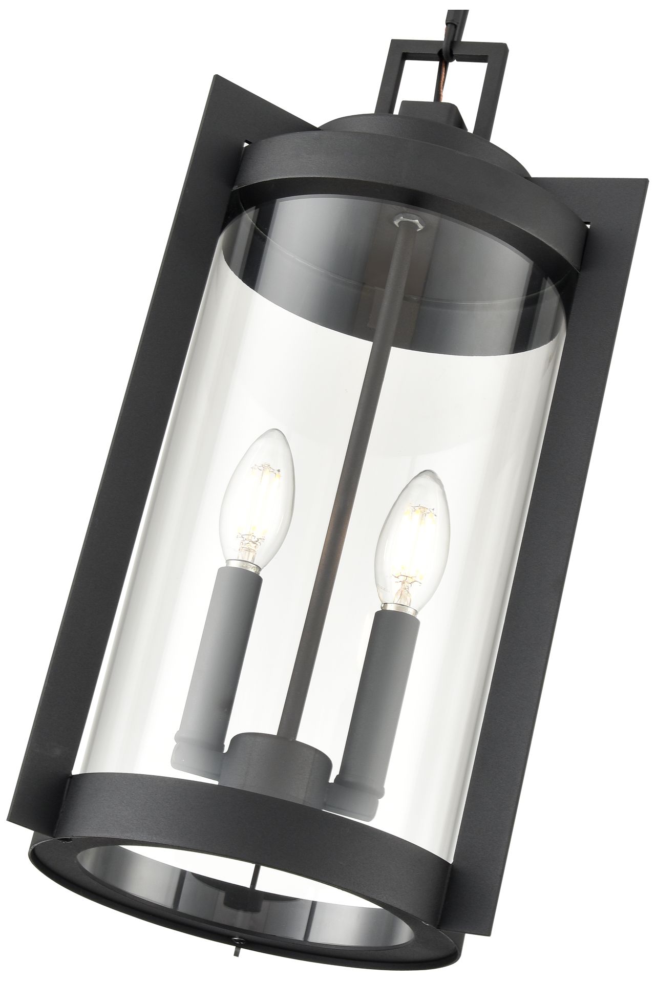 Millennium Ellway Outdoor Hanging Lantern Textured Black