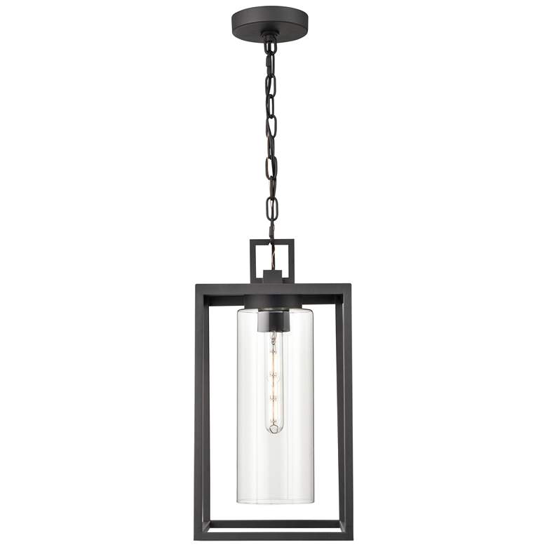 Image 1 Millennium Ellway Outdoor Hanging Lantern Textured Black