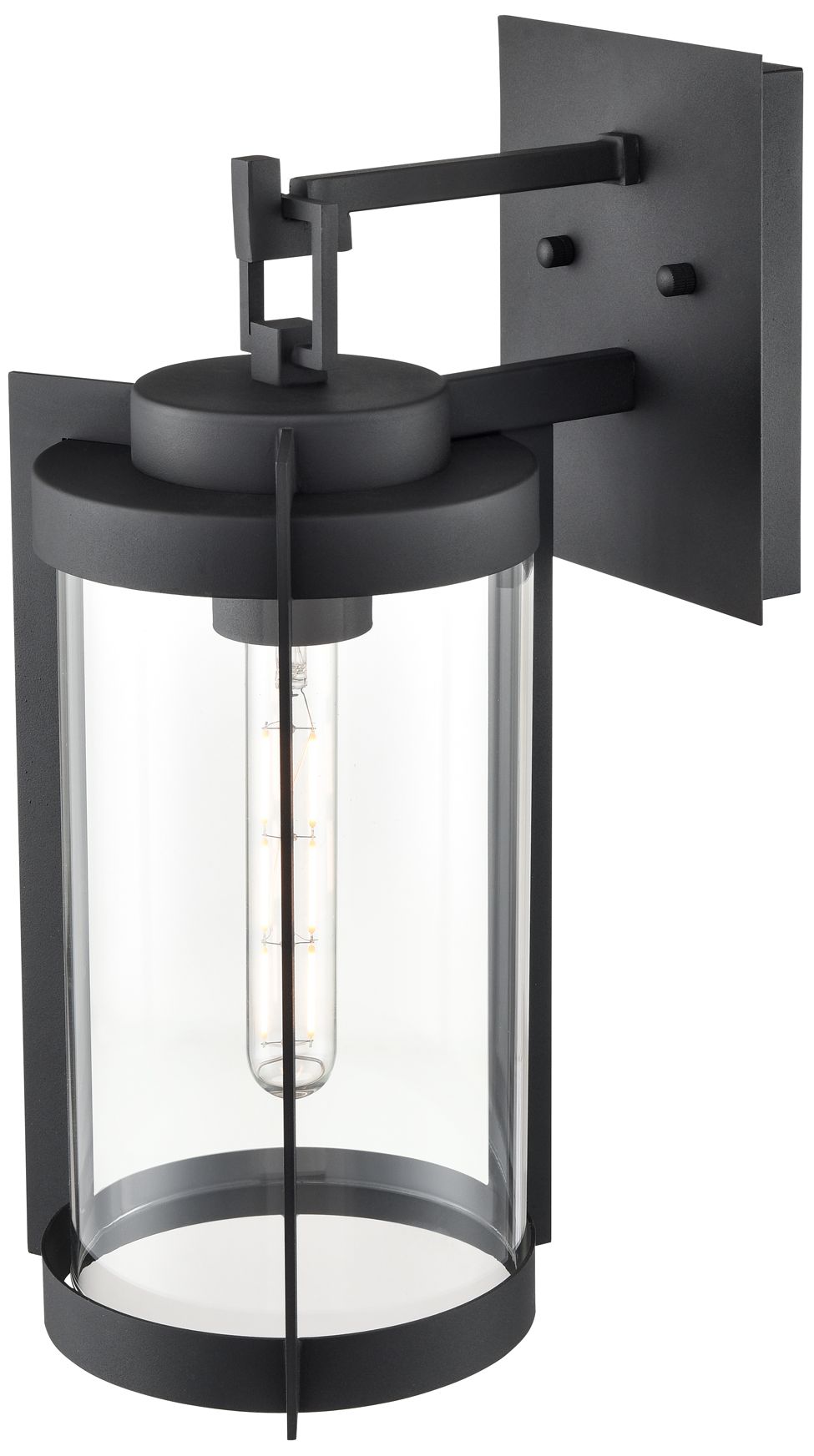 Image 3 Millennium Ellway Outdoor Wall Sconce Textured Black more views