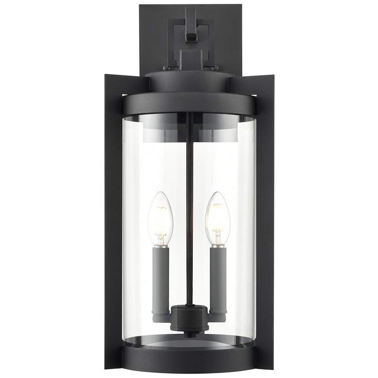 Image 1 Millennium Ellway Outdoor Wall Sconce Textured Black