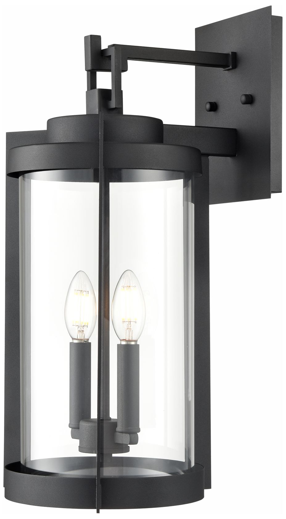 Image 2 Millennium Ellway Outdoor Wall Sconce Textured Black more views