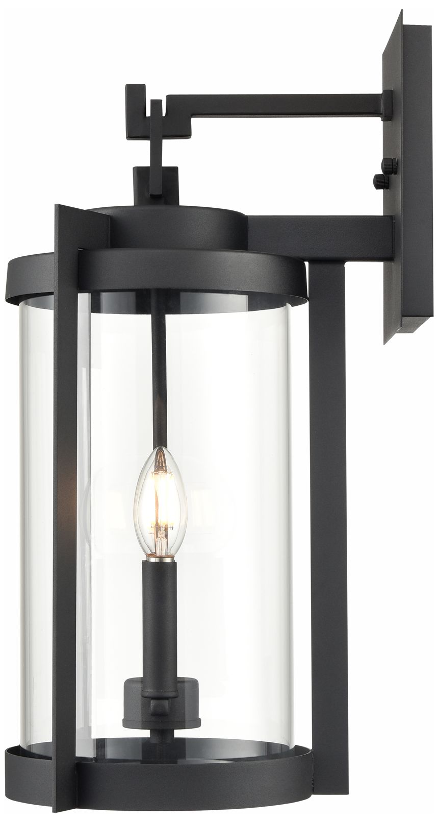 Image 4 Millennium Ellway Outdoor Wall Sconce Textured Black more views