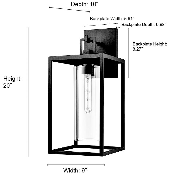 Image 2 Millennium Ellway Outdoor Wall Sconce Textured Black more views
