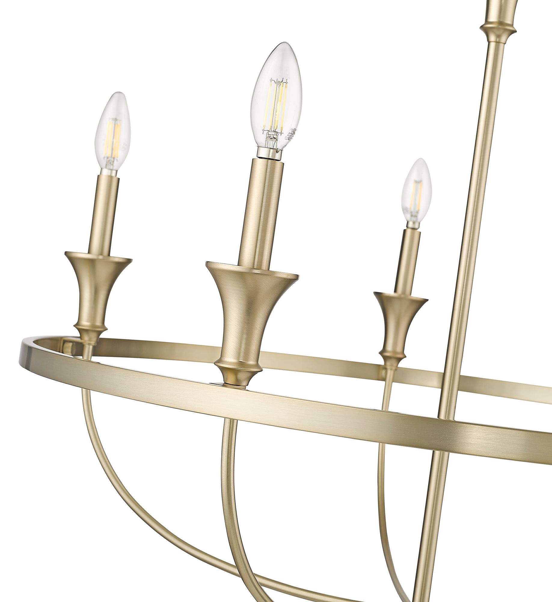 Image 5 Millennium Emery 5-Light 29.1" Modern Gold Chandelier more views