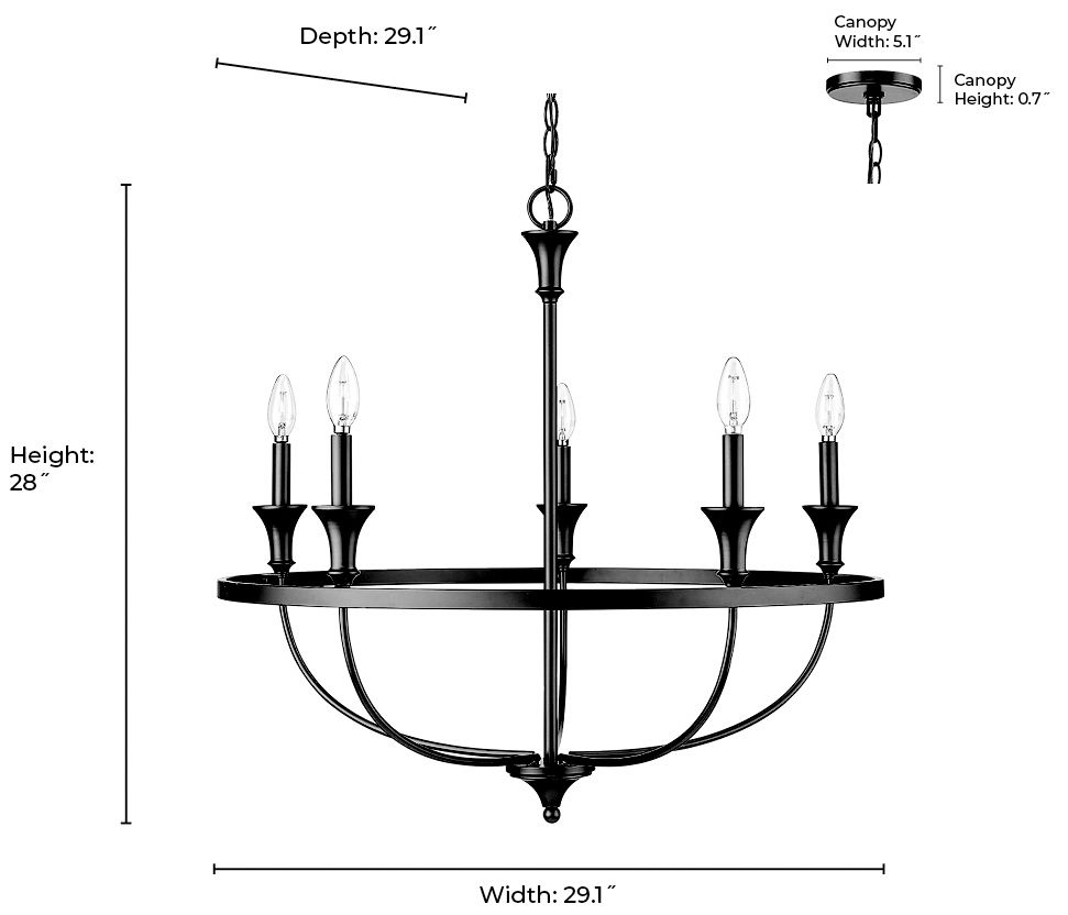 Image 7 Millennium Emery Chandelier Ceiling Light Brushed Nickel more views