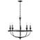 Millennium Emery Chandelier Ceiling Light Matte Black