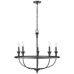Millennium Emery Chandelier Ceiling Light Matte Black