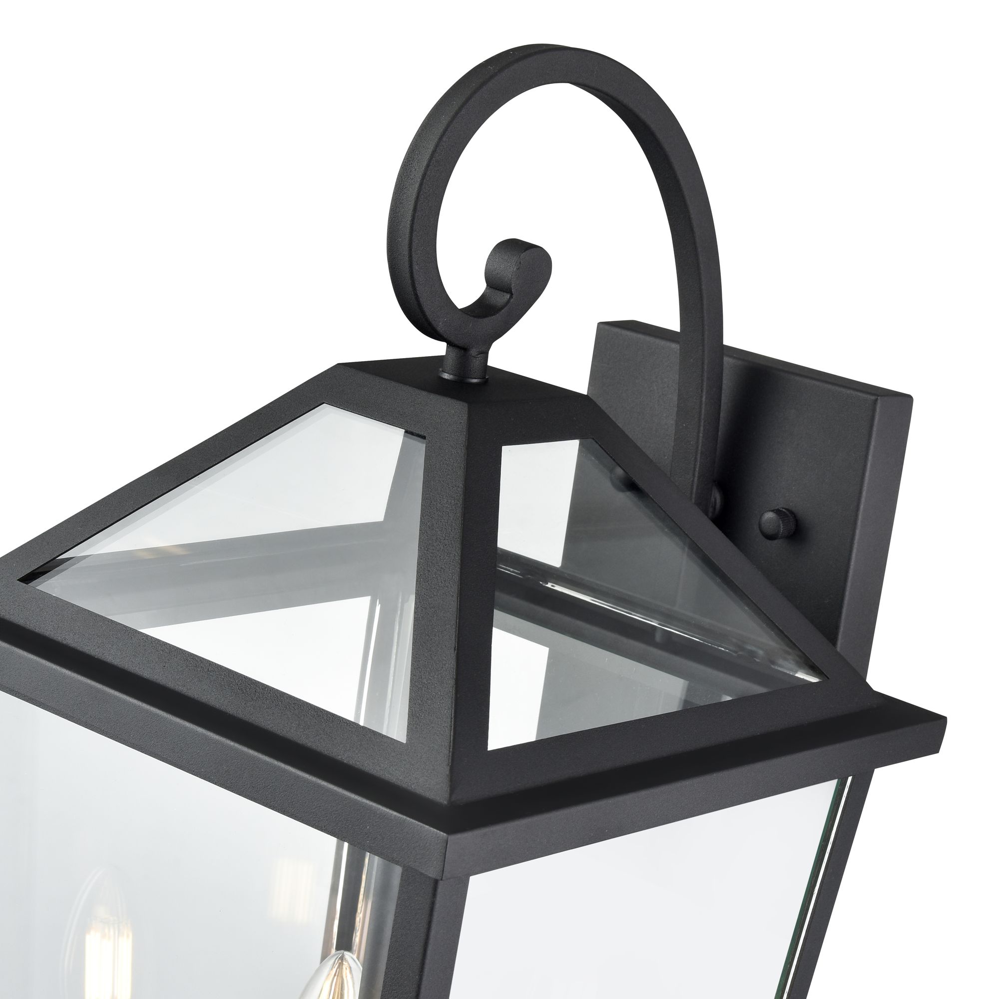 Millennium Eston 2-Light 21.38" Textured Black Outdoor Wall Sconce