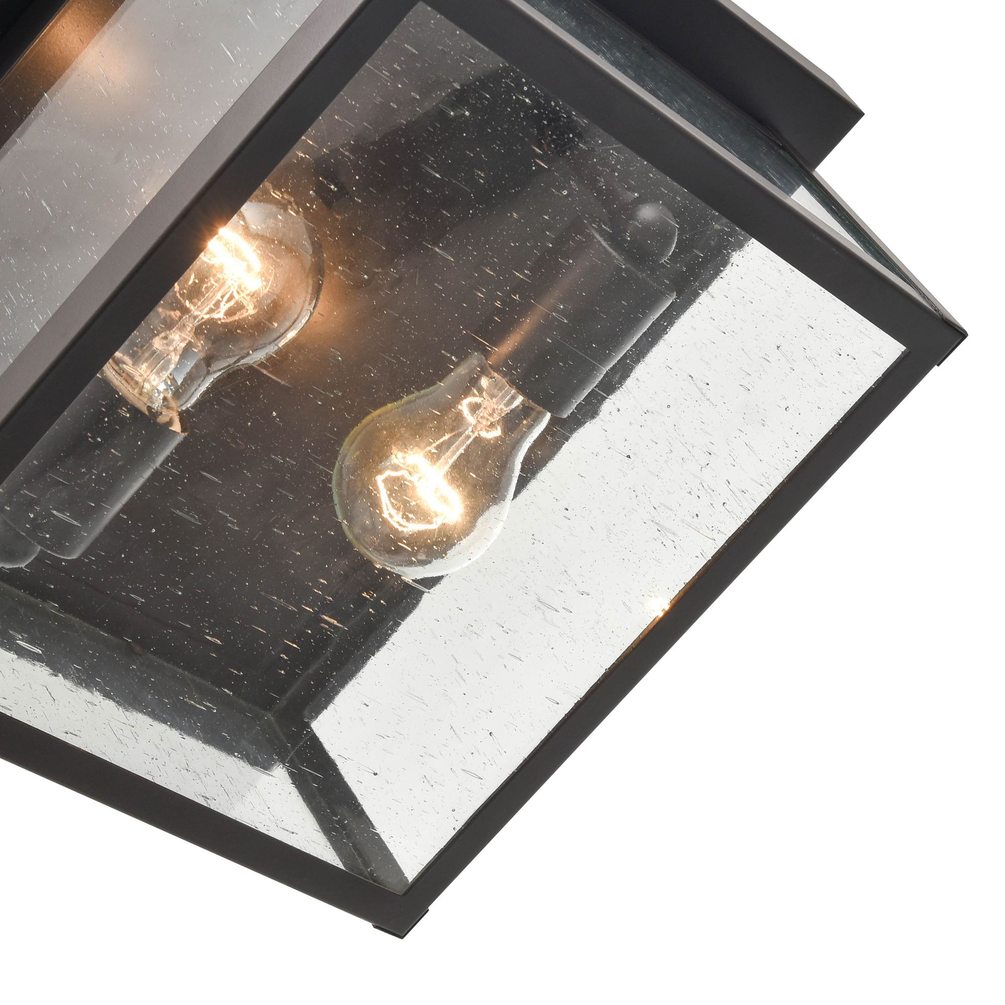 Image 3 Millennium Evanton 2-Light 5.25" Powder Coated Bronze Outdoor Flush Mount more views