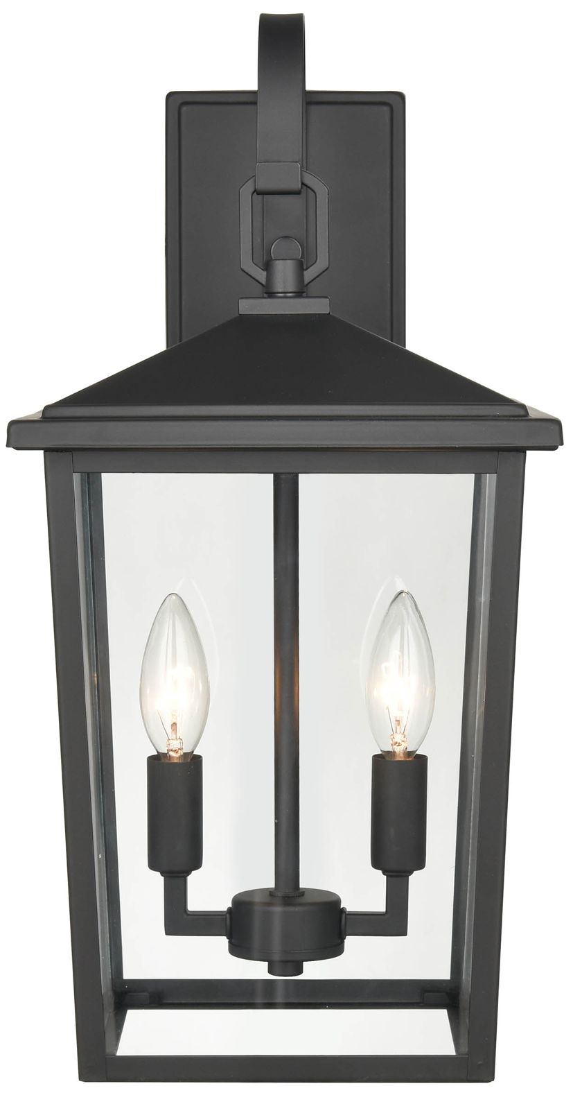 Millennium Fetterton 2-Light 18" Powder Coated Black Outdoor Wall Sconce