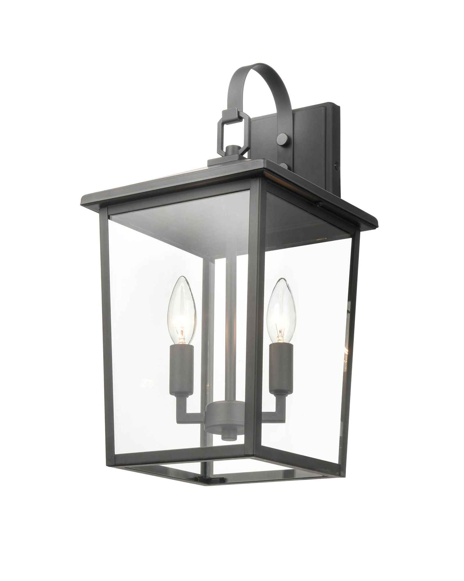 Image 4 Millennium Fetterton 2-Light 18" Powder Coated Black Outdoor Wall Sconce more views