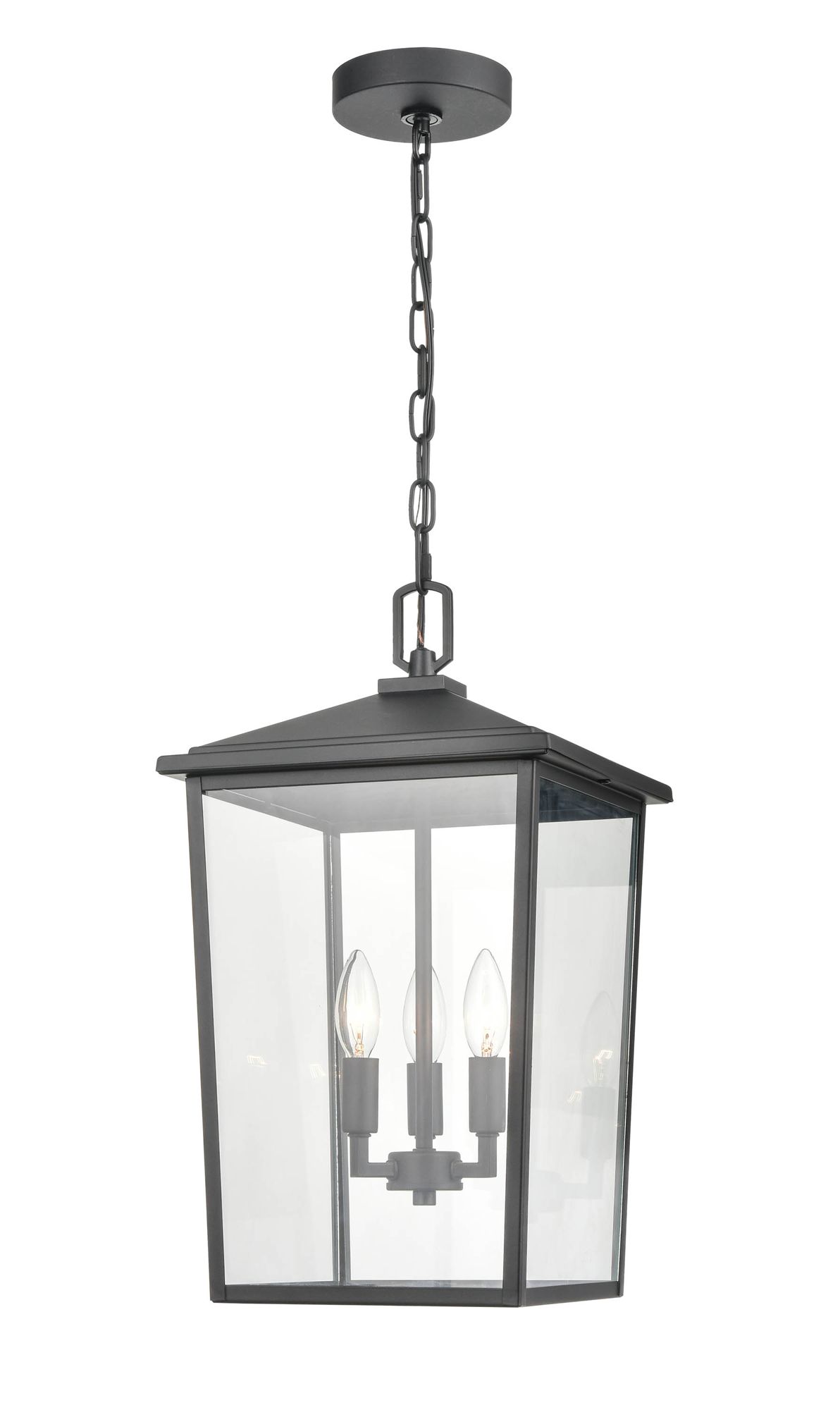 Image 3 Millennium Fetterton 3-Light 19.75" Powder Coated Black Outdoor Lantern more views