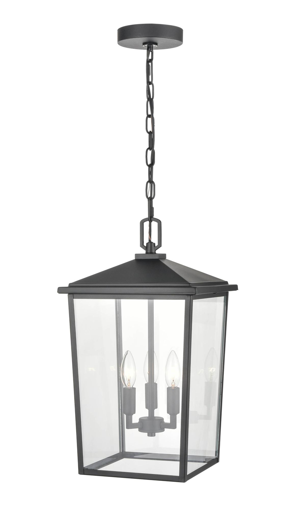 Image 4 Millennium Fetterton 3-Light 19.75" Powder Coated Black Outdoor Lantern more views