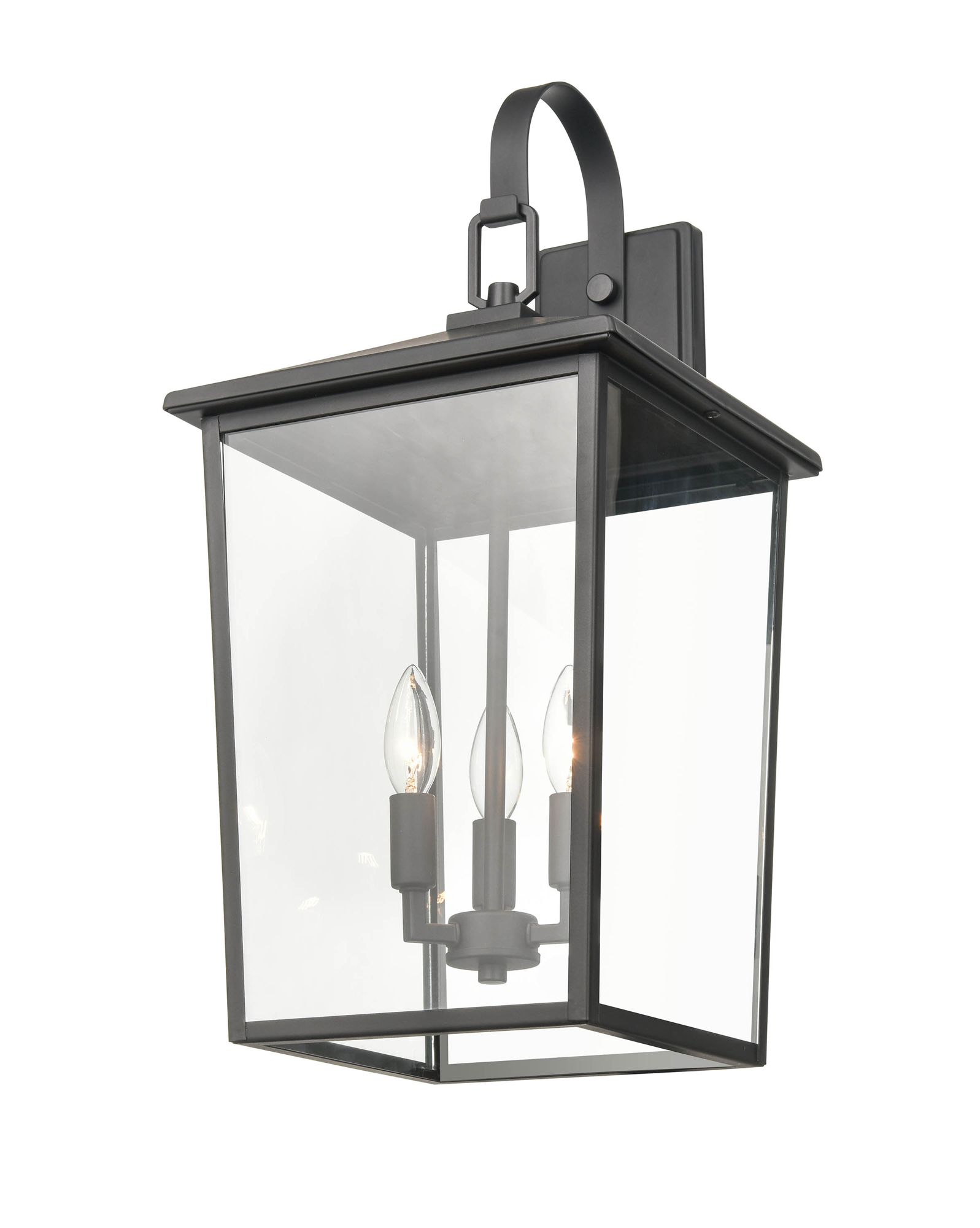 Image 3 Millennium Fetterton 3-Light 23.5" Powder Coated Black Outdoor Wall Sconce more views