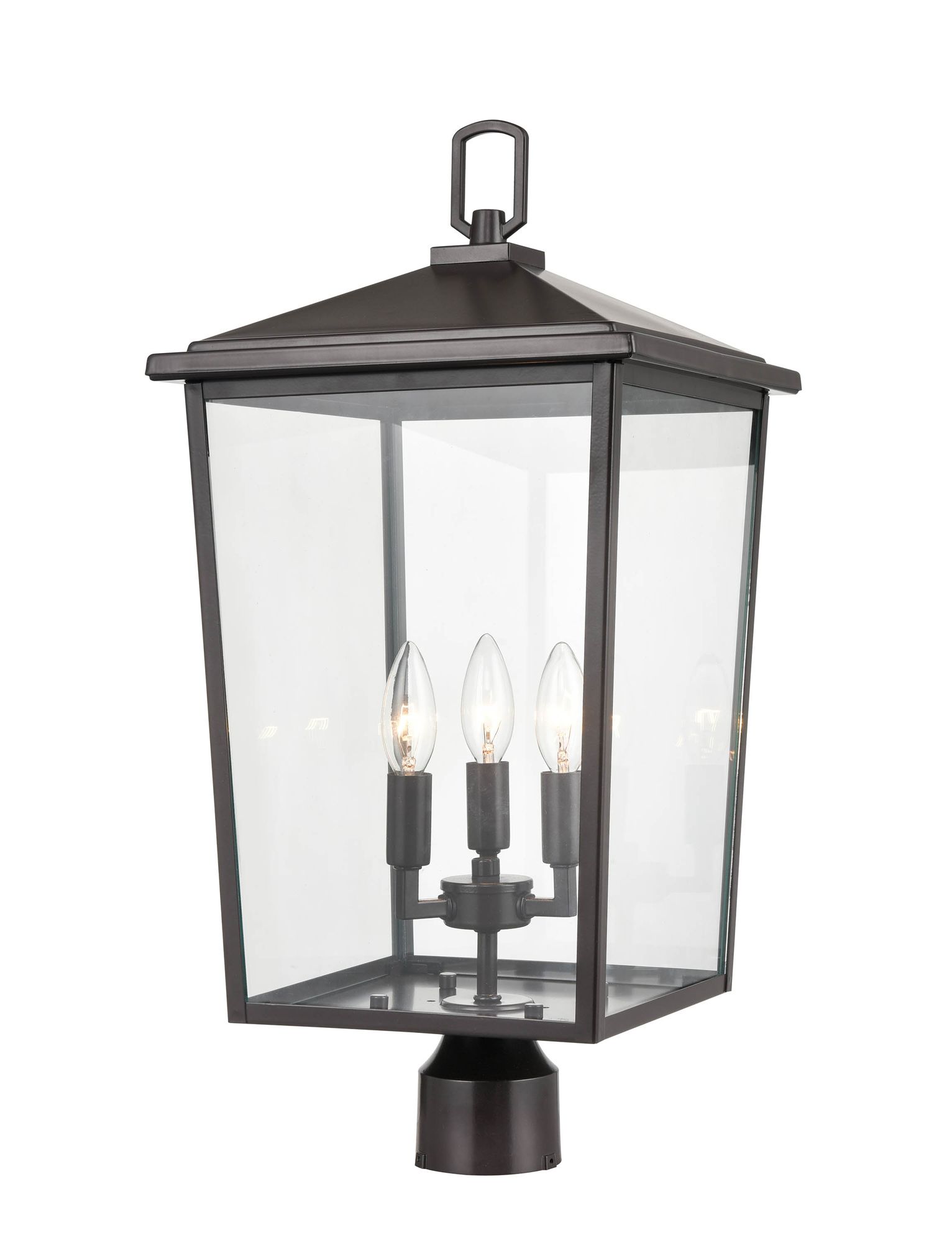 Image 2 Millennium Fetterton 3-Light 23" Powder Coated Bronze Outdoor Post Lantern more views