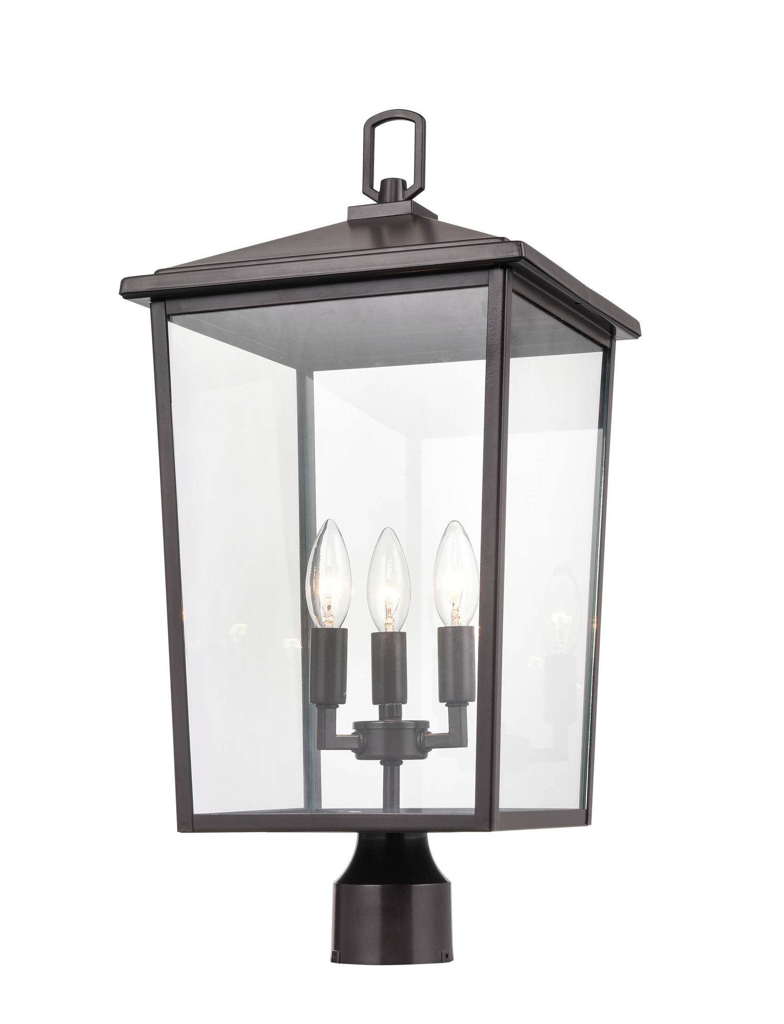 Image 3 Millennium Fetterton 3-Light 23" Powder Coated Bronze Outdoor Post Lantern more views