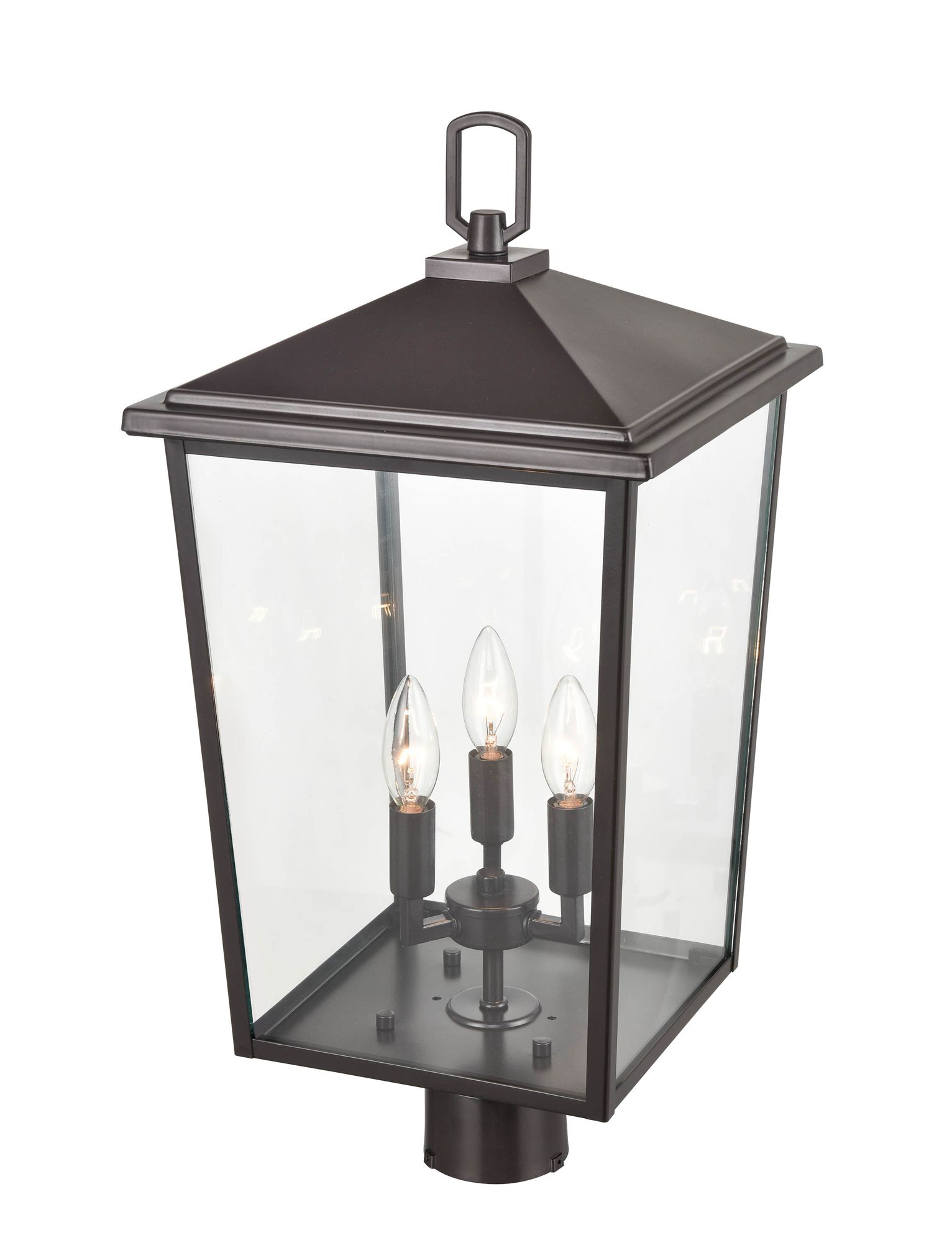 Image 4 Millennium Fetterton 3-Light 23" Powder Coated Bronze Outdoor Post Lantern more views