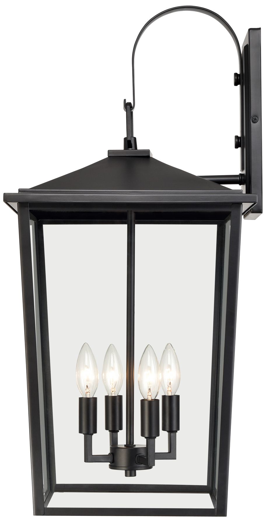 Image 4 Millennium Fetterton 4-Light 27.82" Powder Coated Black Outdoor Wall Sconce more views
