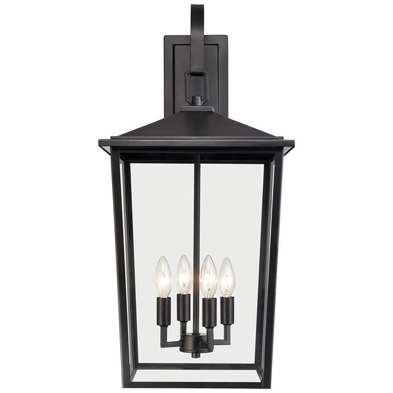 Image 1 Millennium Fetterton Outdoor Wall Sconce Powder Coated Black
