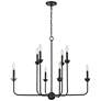 Millennium Freesia Chandelier Ceiling Light Matte Black