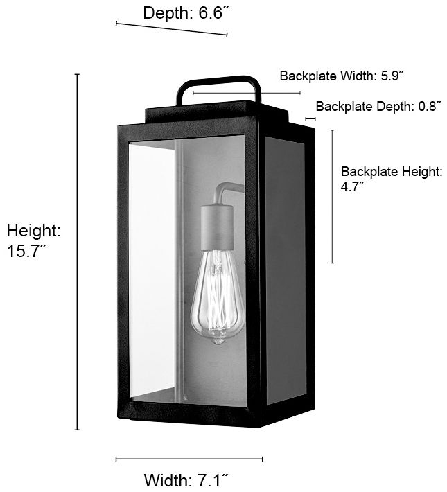 Image 7 Millennium Gallatin Outdoor Wall Sconce Textured Black more views