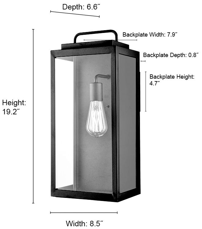 Image 7 Millennium Gallatin Outdoor Wall Sconce Textured Black more views