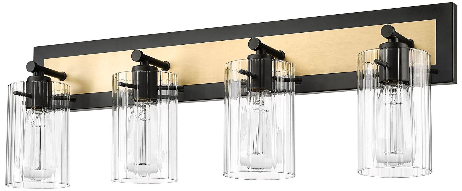 Image 3 Millennium Gasol Vanity Matte Black / Vintage Brass more views