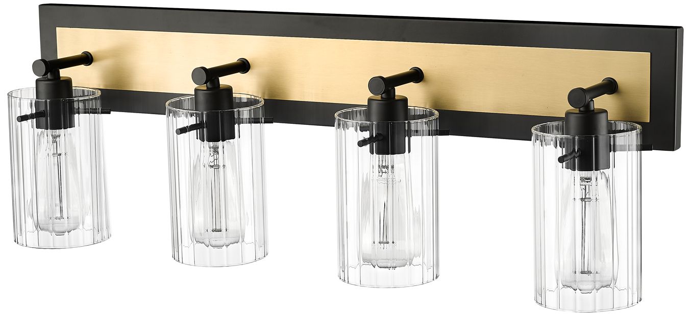 Image 4 Millennium Gasol Vanity Matte Black / Vintage Brass more views