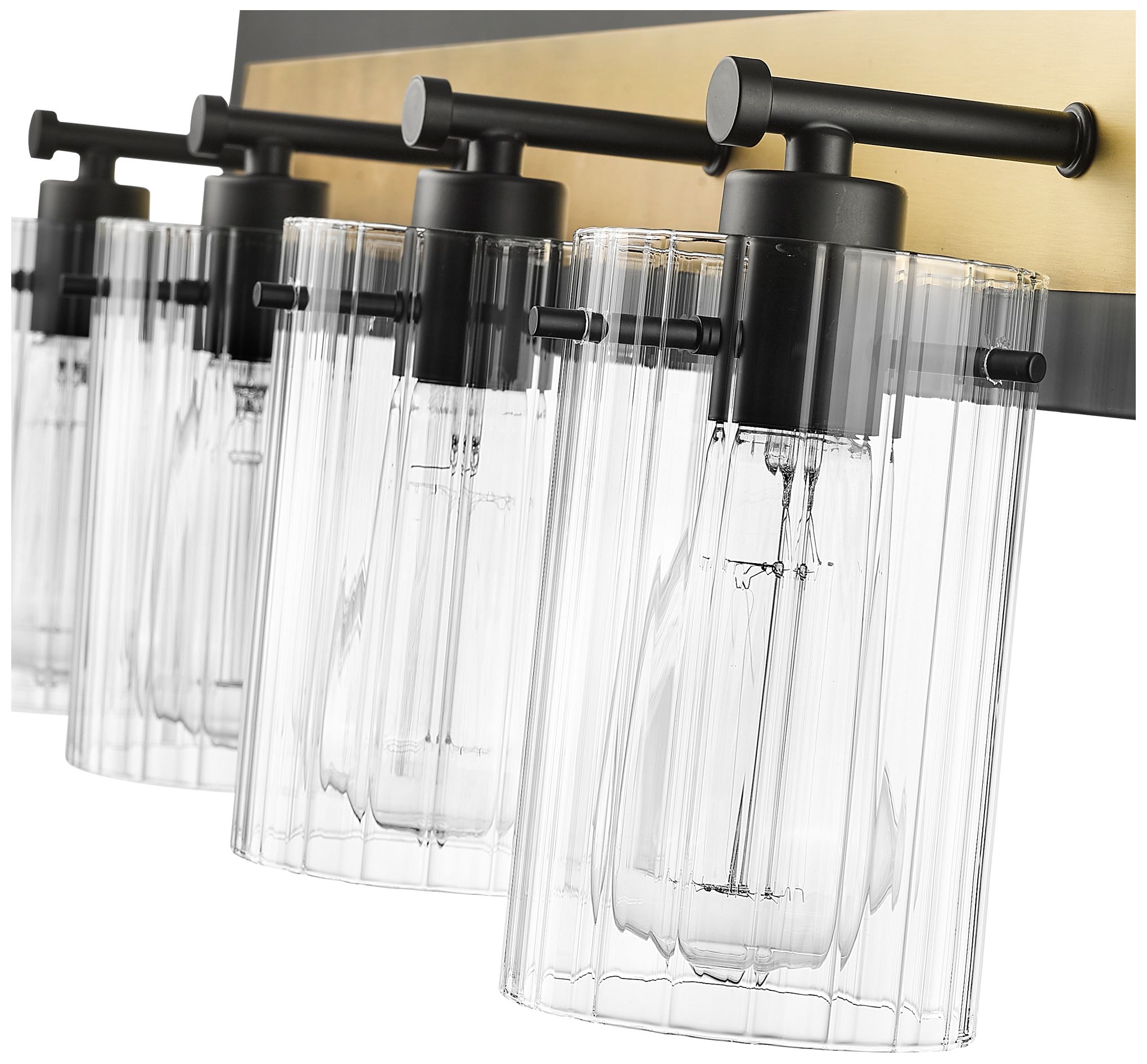 Image 5 Millennium Gasol Vanity Matte Black / Vintage Brass more views