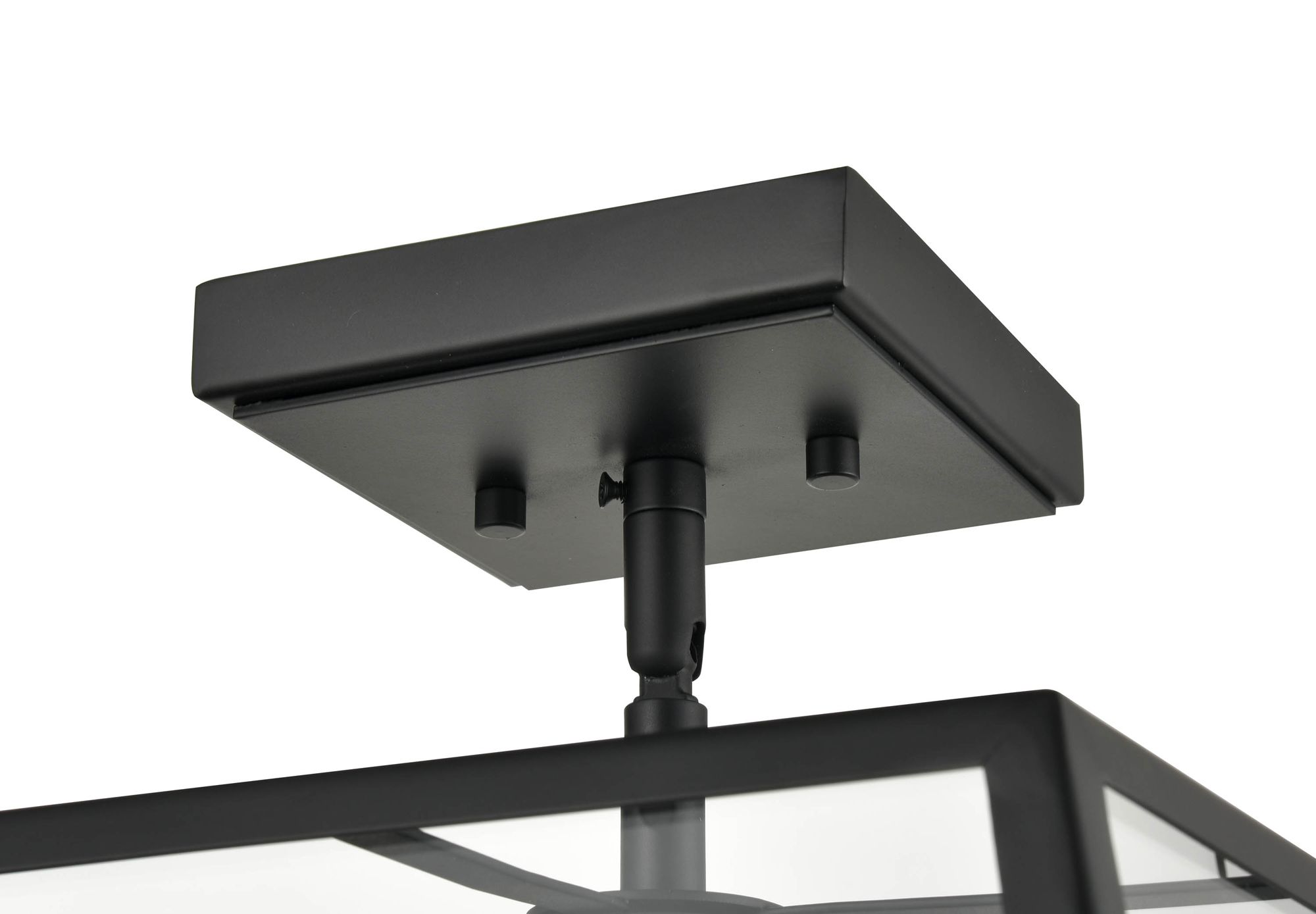 Thumbnail2 of Millennium Grant 2 Light Outdoor Flush Mount in Powder Coat Black more views