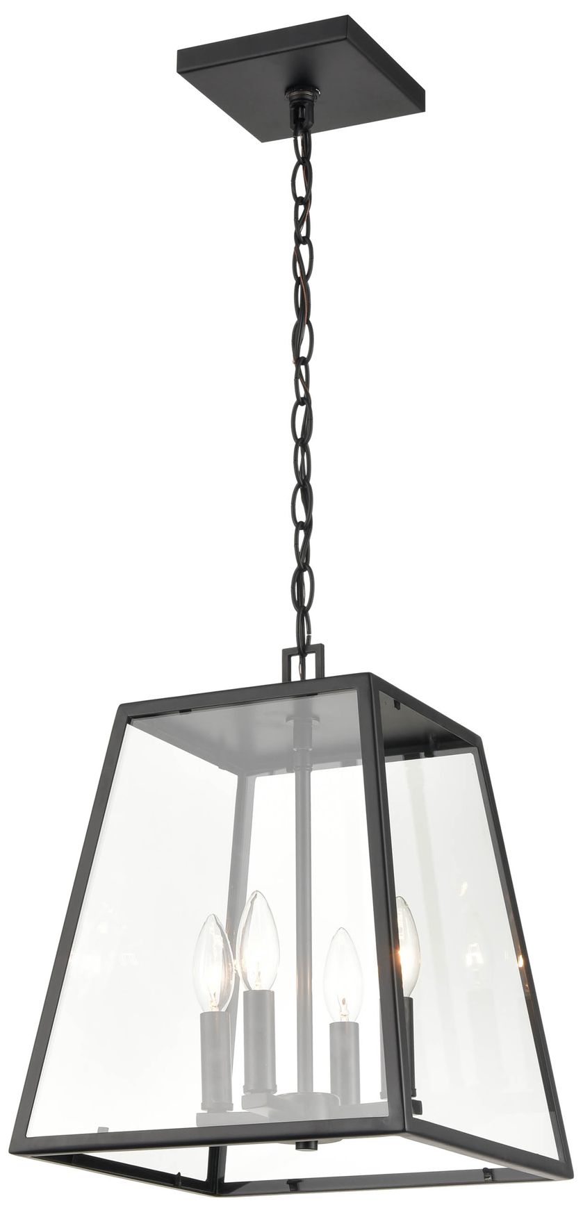 Millennium Grant 4 Light Outdoor Hanging Lantern Powder Coat Black