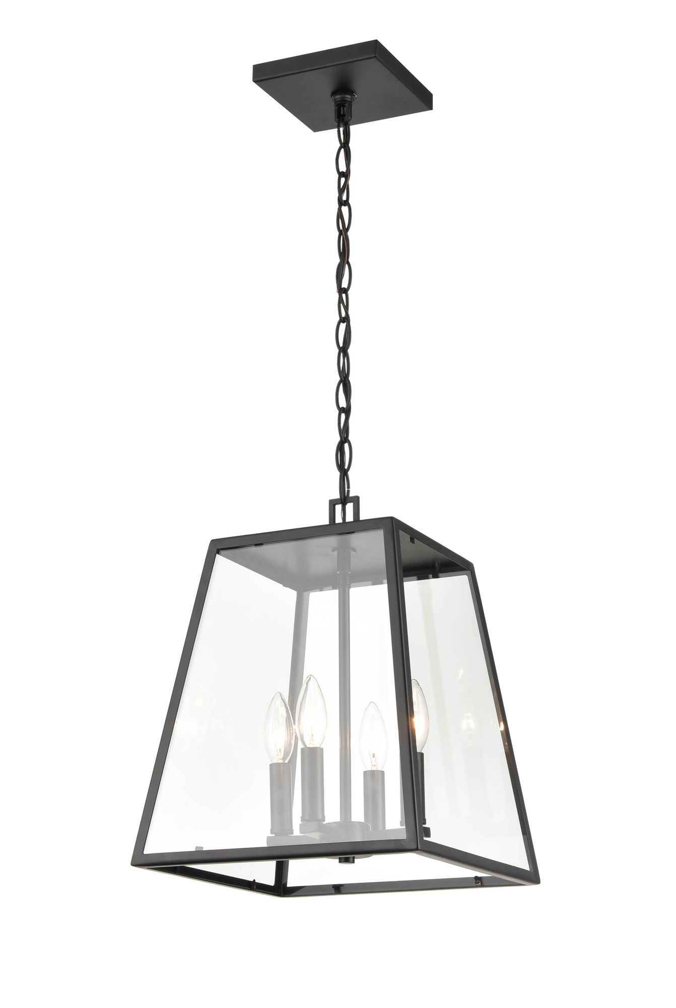 Image 2 Millennium Grant 4 Light Outdoor Hanging Lantern Powder Coat Black more views