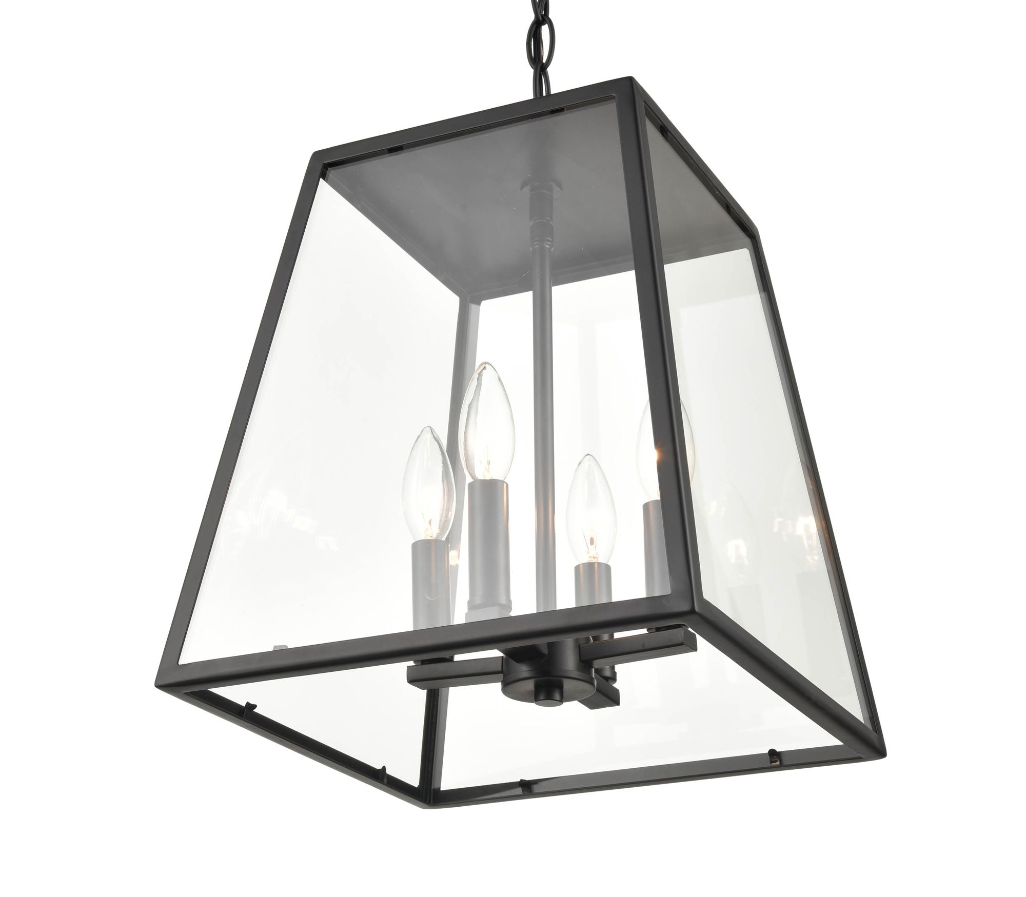 Image 3 Millennium Grant 4 Light Outdoor Hanging Lantern Powder Coat Black more views