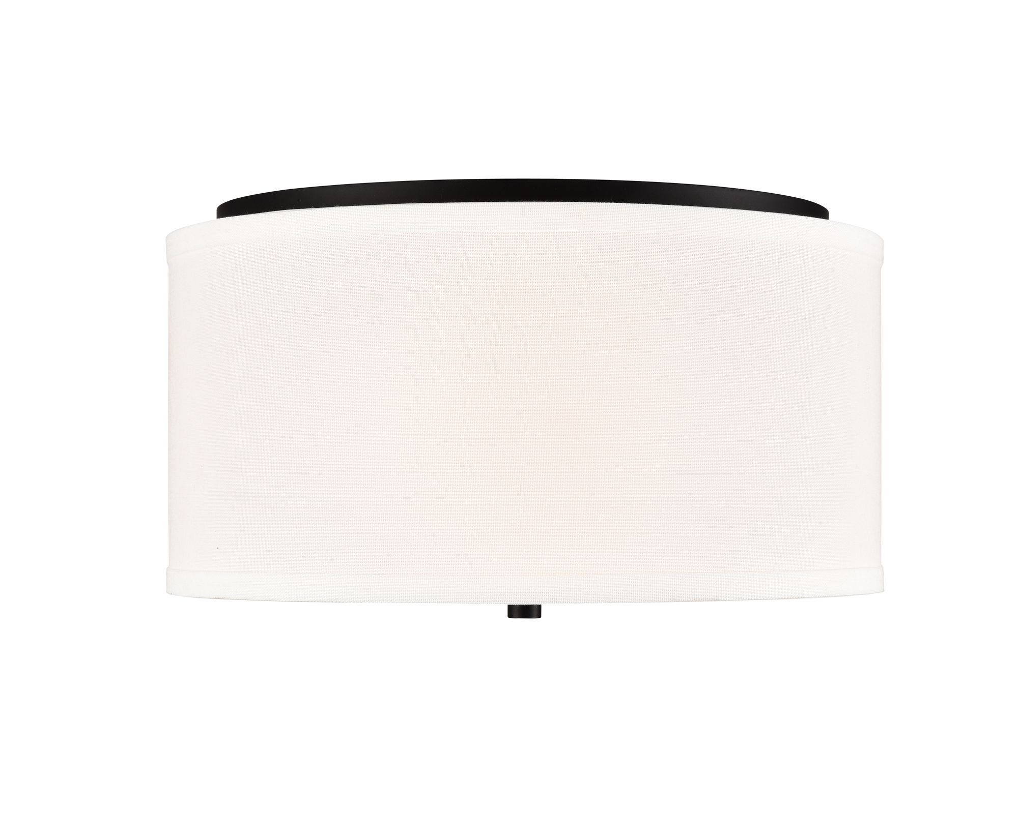 Image 2 Millennium Guyten 2-Light 13" Matte Black Flush Mount with Shade more views