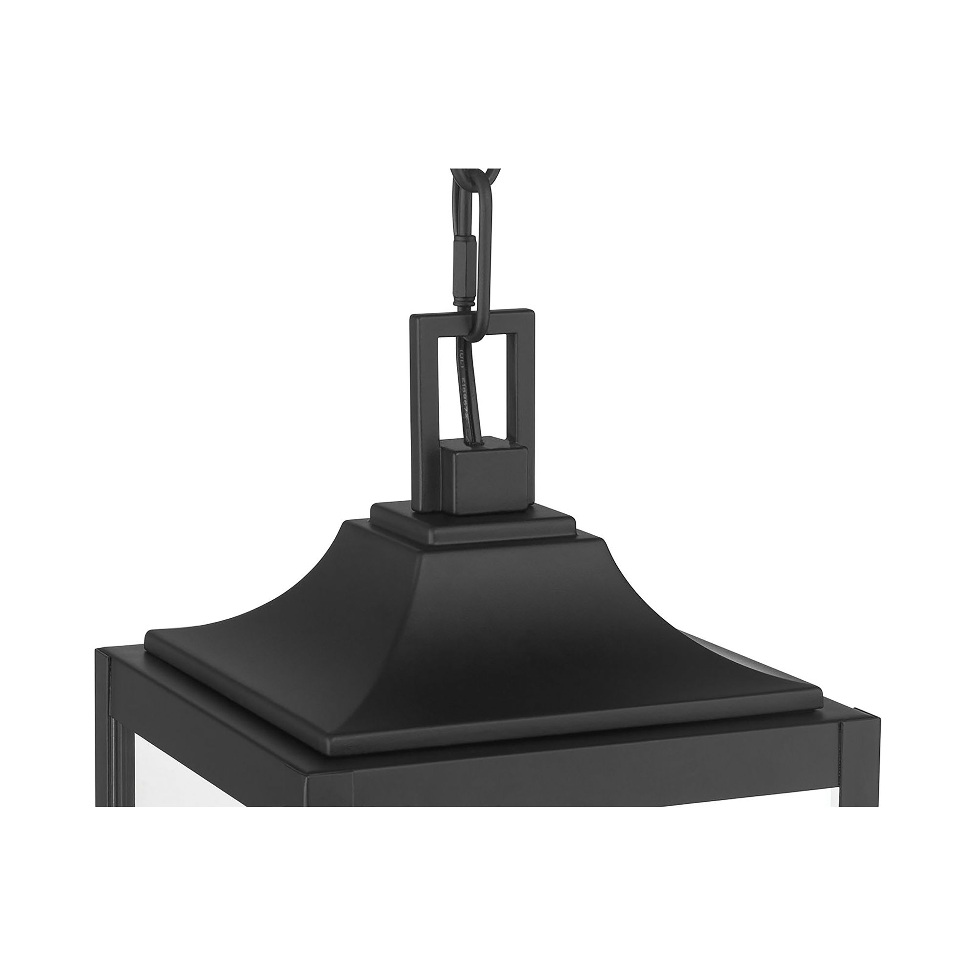 Image 4 Millennium Halston 3-Lt 18.25" Powder Coated Black Outdoor Hanging Lantern more views