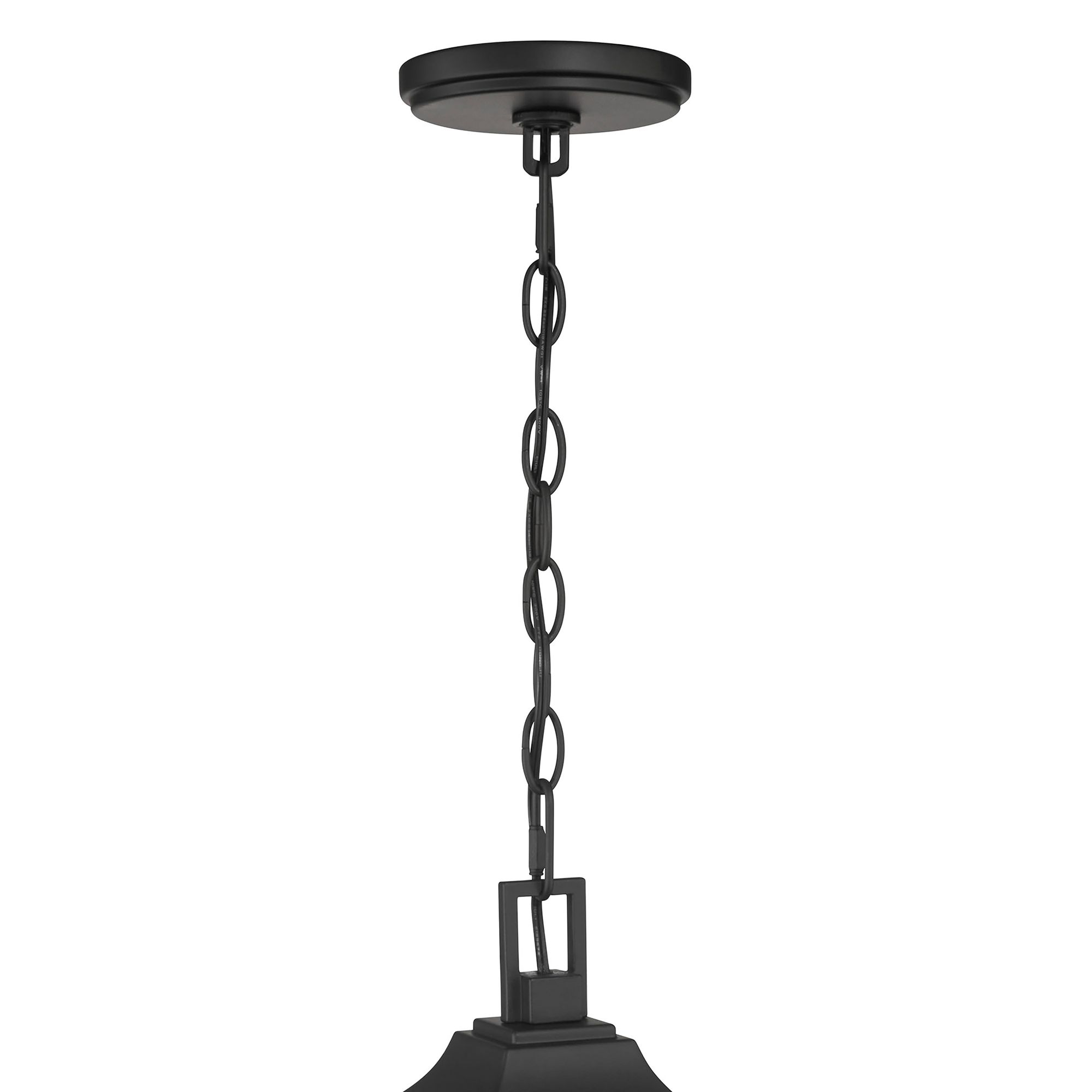 Image 6 Millennium Halston 3-Lt 18.25" Powder Coated Black Outdoor Hanging Lantern more views