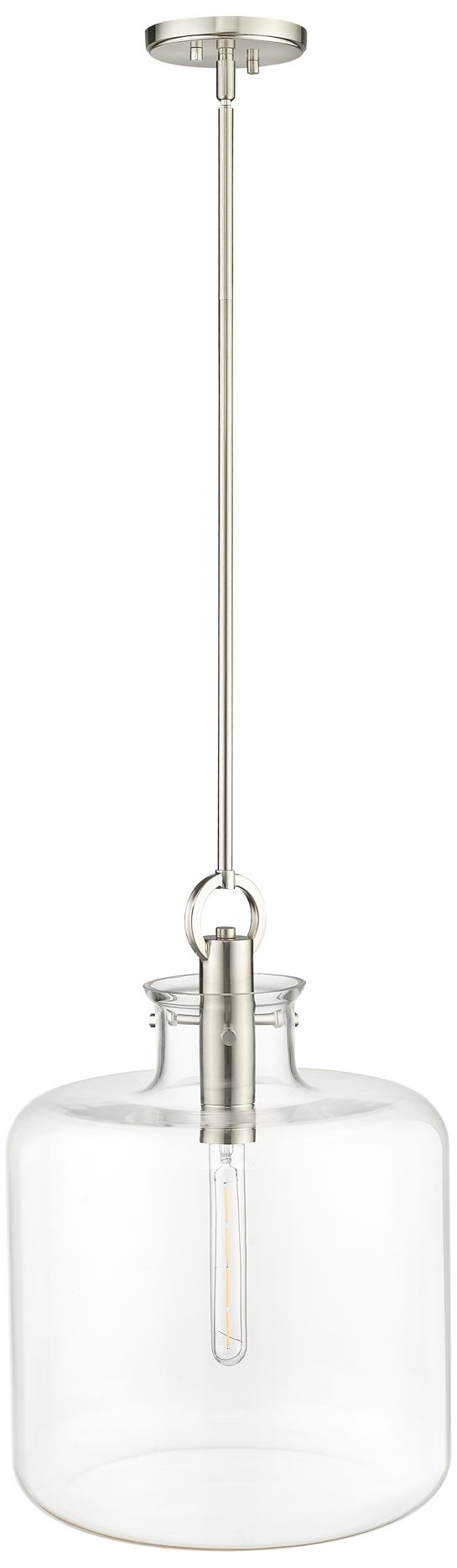 Image 5 Millennium Hayloft Pendant light Brushed Nickel more views