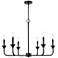 Millennium Herring Chandelier Ceiling Light Matte Black