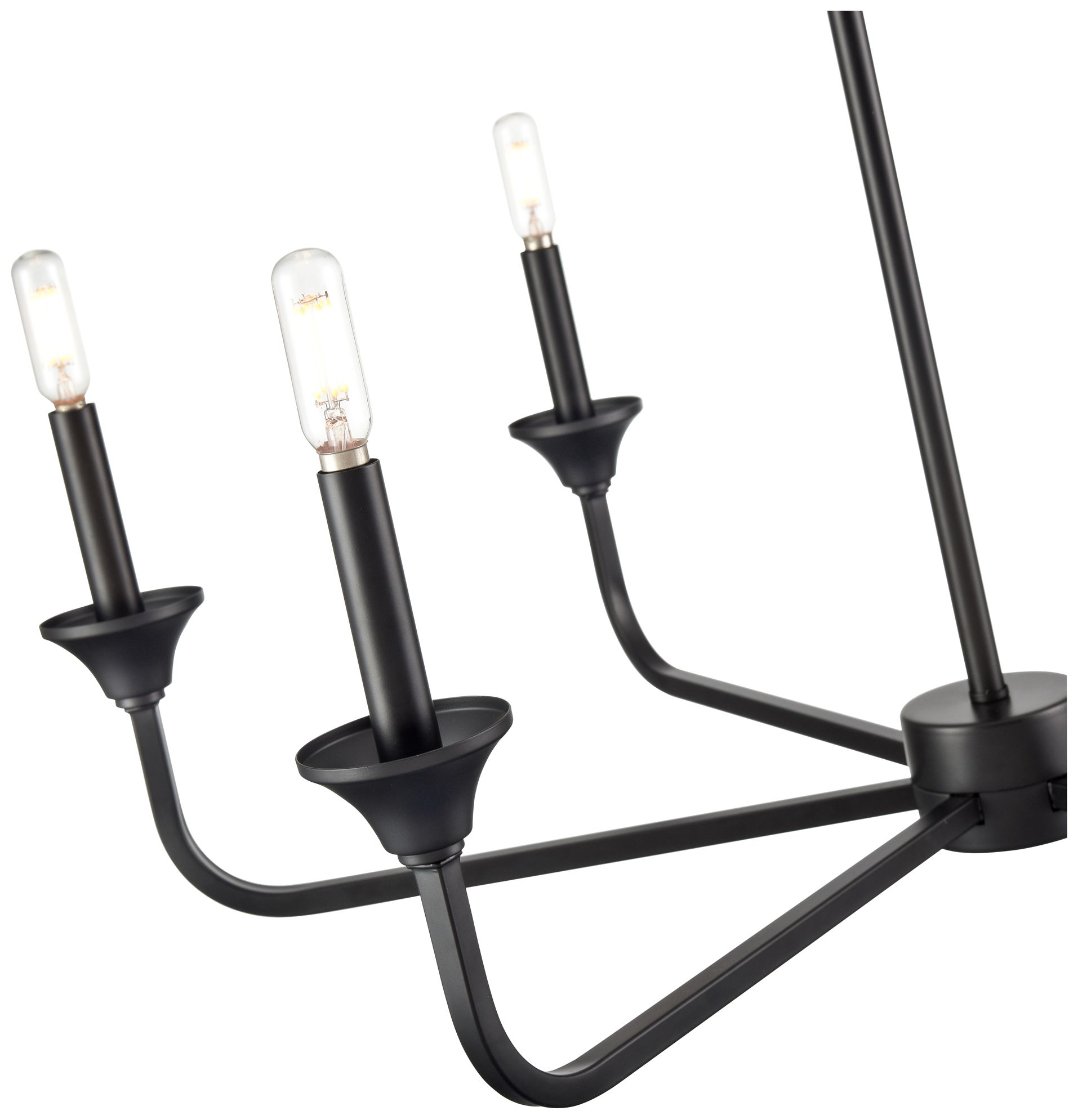 Millennium Herring Chandelier Ceiling Light Matte Black