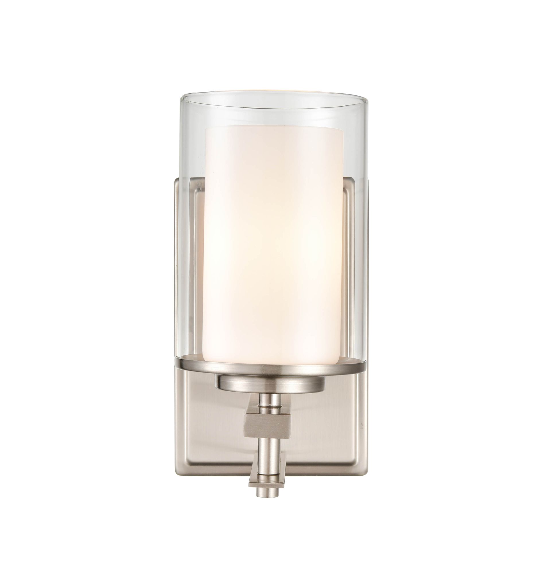 Image 4 Millennium Huderson 1-Light 4.75" Brushed Nickel Wall Sconce with Shade more views
