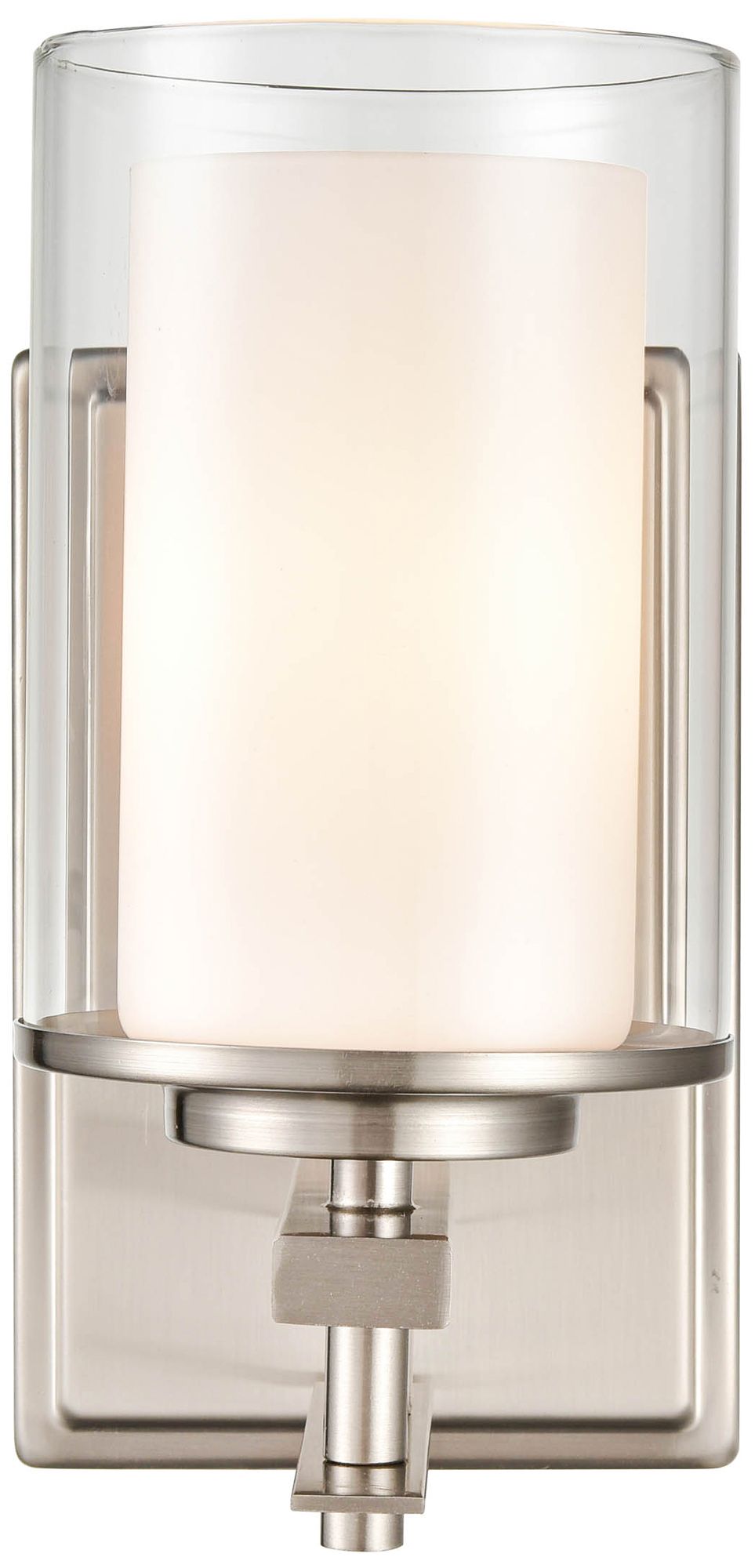 Image 5 Millennium Huderson 1-Light 4.75" Brushed Nickel Wall Sconce with Shade more views