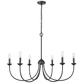 Image1 of Millennium Huxley Chandelier Ceiling Light Matte Black