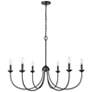 1_Millennium Huxley Chandelier Ceiling Light Matte Black