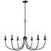 Millennium Huxley Chandelier Ceiling Light Matte Black