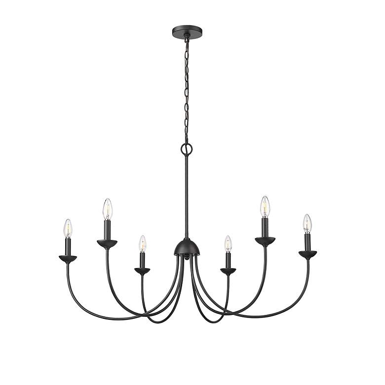 Image 2 Millennium Huxley Chandelier Ceiling Light Matte Black more views