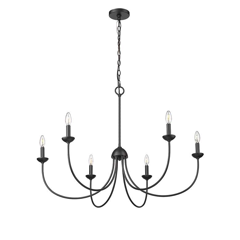 Image 3 Millennium Huxley Chandelier Ceiling Light Matte Black more views