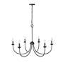 4_Millennium Huxley Chandelier Ceiling Light Matte Black more views