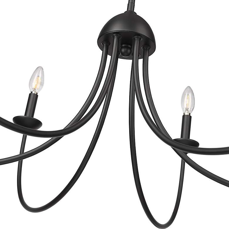 Image 5 Millennium Huxley Chandelier Ceiling Light Matte Black more views