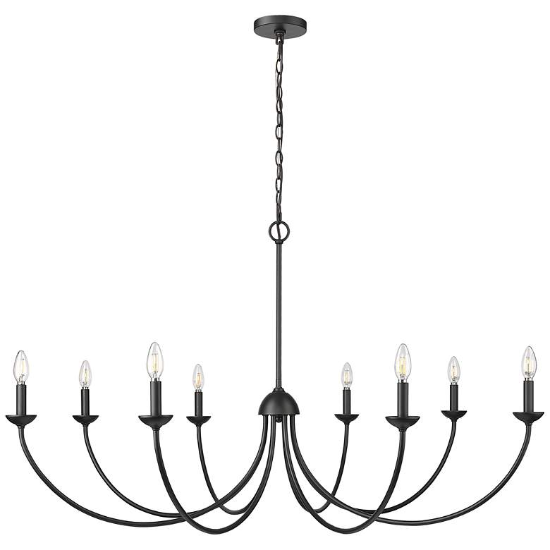 Image 1 Millennium Huxley Chandelier Ceiling Light Matte Black